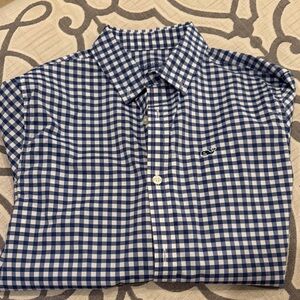 Boys Blue Checkered long sleeve Shirt
